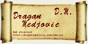 Dragan Međović vizit kartica